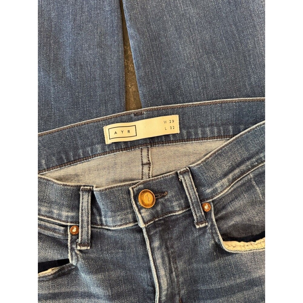 AYR Womens Jeans Blue The Chiller Sunrise Skinny Denim High Rise Stretch Size 29 - Picture 3 of 11